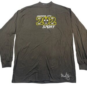 Vintage Diamond City Luxury Sport 202 Hockey Mask Long Sleeve Shirt Men 3X Black